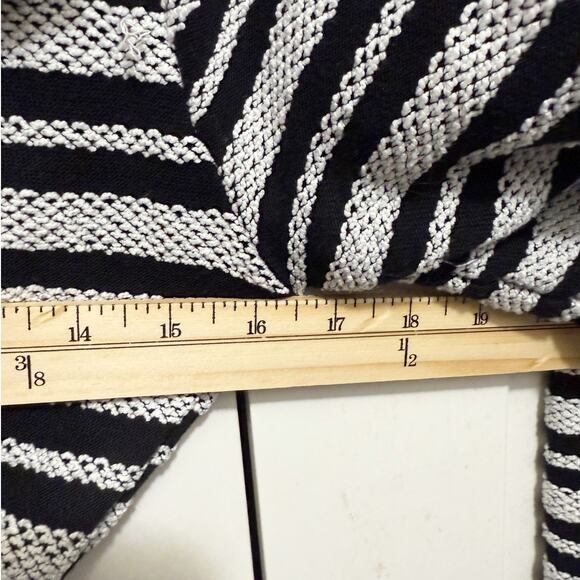 Tart Collections Black White Striped Belted Cardigan Women’s XS - Picture 9 of 13